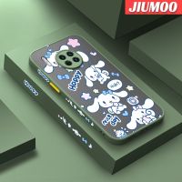 เคส JIUMOO สำหรับ Huawei Mate 30 Pro Mate 30 Lite เคสลายสุนัขลอเรลน่ารักบางขอบสี่เหลี่ยมด้านข้างดีไซน์ใหม่กันกระแทกมีน้ำค้างแข็งโปร่งใสแข็งเคสมือถือปลอกซิลิโคนคลุมทั้งหมดเคสป้องกันกล้องนุ่ม