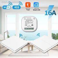 gxal46093 Tuya 16A WiFi 433MHz Self Powered Needed Wall Switches Voice Control For Alexa Home