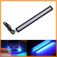 ? SUW Blue super bright Car cob ไฟ LED DRL ไฟตัดหมอกขับรถกันน้ำ DC 12V 17cm