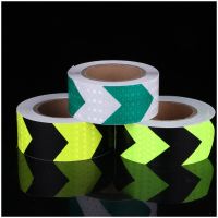 5cm*300cm Car Arrow Reflective Tape Decoration Stickers Car Warning Safety Reflection Tape Film Auto Reflector Sticker Safety Cones Tape