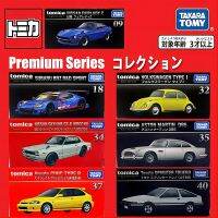 Takara Tomica รถรุ่นพรีเมี่ยมลูกเต๋าของเล่นเหล็กหล่อขนาดเล็กรถสปอร์ตโลหะของขวัญหลากหลายสไตล์สำหรับเด็ก