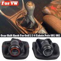 Leather 5 Speed Manual Transmission MT Gear Shift Knob Gaiter Handle For Volkswagen Golf 2 3 4 Cabrio Polo 6N Passat 35i