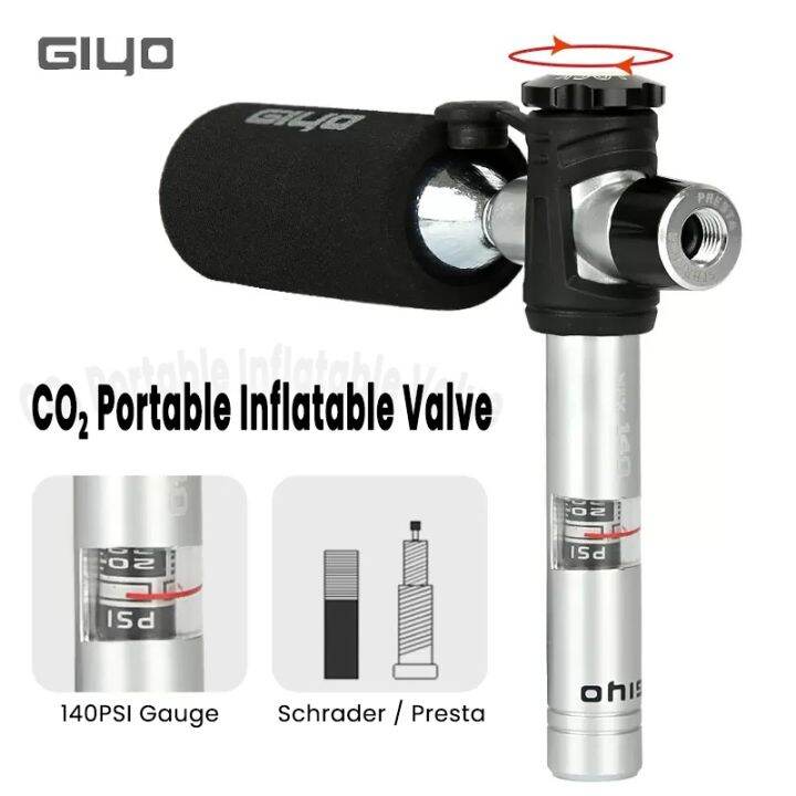 giyo-co2-cylinder-pump-with-gauge-bikes-air-pump-schrader-presta-adapter-aluminum-alloy-bicycle-tire-pump-co2-cartridge-inflator