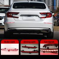 2PCS For Honda Accord Inspire 2018 2019 2020 Car LED Rear bumper Fog Lamp Brake Dynamic Turn Signal Light Bumper lamp