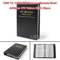 4250pcs 1206 SMD Resistor Sample Book 170 Values Each 25pcs 1/4W 1% SMT Resistors Assortment Kit 0R-10M