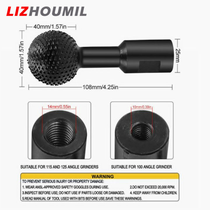 lizhoumil-กระบอกหัวเจาะสำหรับแกะสลักไม้ทรงกลมหมุนหัวขัดขนาด10-14มม-เครื่องมือลูกหมูสลักสำหรับงานขัดเงา