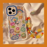 TD68 Cute Doodle Pattern For IPhone 11 12 13 14 Pro Max 6 6s 7 8 Plus X XR XS Max 12 Mini Case DIY Soft TPU Cover