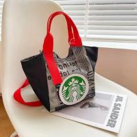 พร้อมส่งจากไทย!Starbucksกระเป๋าพกพา กระเป๋าผ้าแคนวาส กระเป๋าช้อปปิ้ง กระเป๋าสะพายไหล่