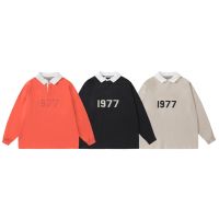 (คุณภาพสูง) 23ss NewEssen Original อินเทรนด์1977เสื้อกันหนาวสำหรับสตรีและใหม่ผู้ชาย Release High-End แฟชั่นที่ละเอียดอ่อนเสื้อโปโลแขนยาวเสื้อดูดีและหลวม Fit All-Match Top เสื้อผ้า