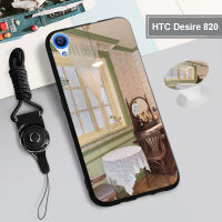 สำหรับ HTC Desire 820/HTC One M10/HTC One ฉัน/HTC U12พลัส/HTC 10 EVO/โบลต์ซิลิกอนเคสนิ่มพร้อมห่วงและเชือก