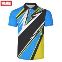 3D Polo Shirt Casual Sport Wear Tennis T Shirt Turn-down Collar Raglan Male Harajuku High Quality Button Polo