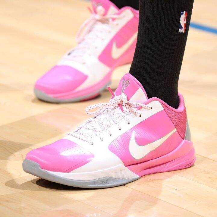 pink and black kobe shoes
