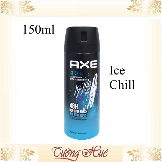 Xịt khử mùi nam axe ice chill frozen mint & lemon 48h fresh deodorant & - ảnh sản phẩm 1