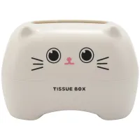 Facial Tissue Box, Tissue Dispenser Paper Towel Box, Cartoon Tissue Container for Home / Office Decoration