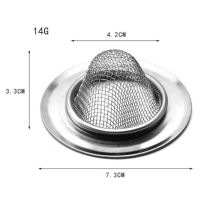 ตัวกรองหลุมระบายน้ำดักขนสำหรับอ่างอาบน้ำทำจากโลหะที่กรองซิงค์โลหะสำหรับใช้ในครัว