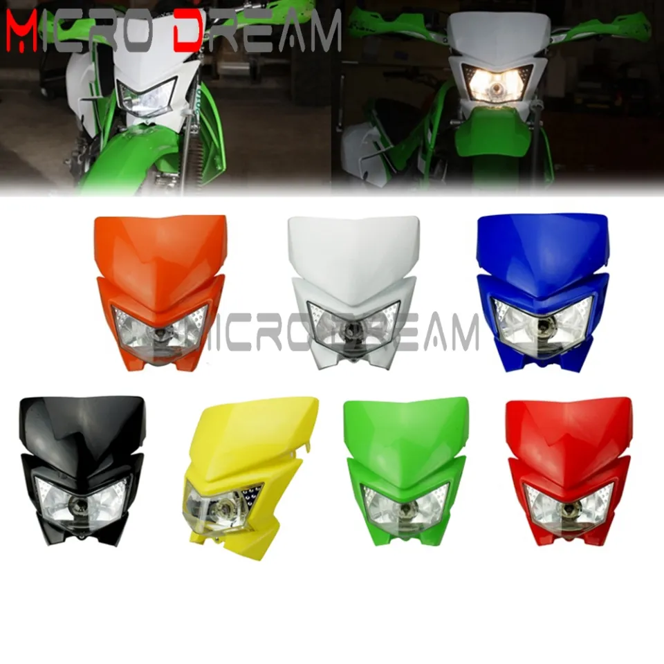 Dual Sport Supermoto Headlight Head Light Motocross Head Lamp High