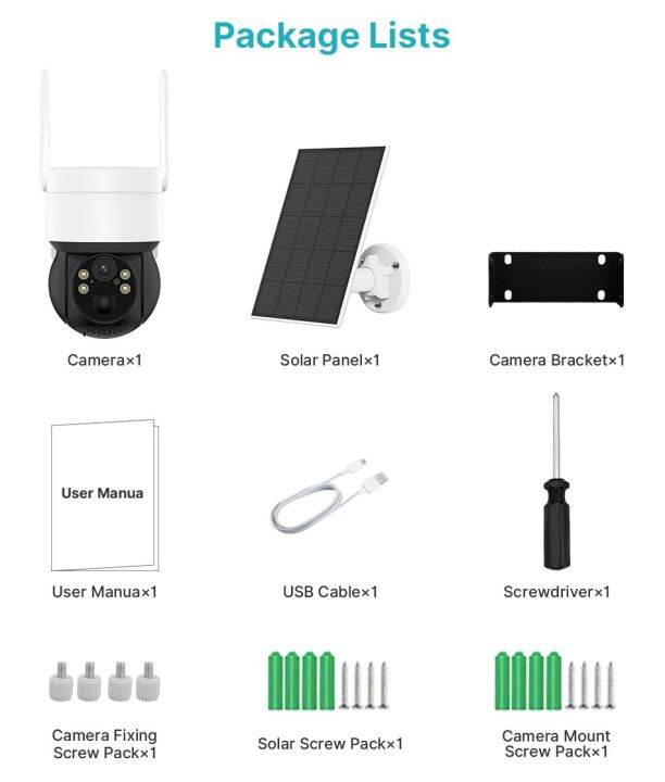 กล้องวงจรปิดโซล่าเซลล์2k-4mp-wifi-พลังงานแสงอาทิตย์-ptz-กล้อง-human-detection-security-การเฝ้าระวังกล้องวีดีโอพร้อมแผงโซล่า-ชาร์จ-li-แบตเตอรี่app-icsee