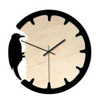 Wooden Wall Clock Unique Woodpecker Wooden Clock Decorative Bird Wall Clocks Wall Decor Funny Home Decoration Retro For Living Rooms Dining Rooms Bedrooms Kitchens proficient