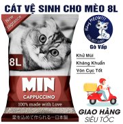 Cát Nhật Min 8L - Cát vệ sinh cho mèo