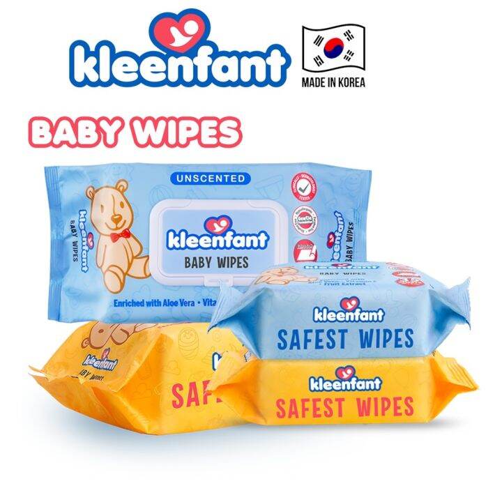 Kleenfant Baby Wipes Collection wet wipes for baby babies wipe alcohol Free baby product Lazada PH