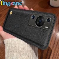 Jingsanc เคสโทรศัพท์สำหรับ Huawei P60 Pro/ Huawei P60แบบคลาสสิกเป็นทางการสุดหรูเบาเคสหนัง TPU ซิลิโคนนิ่มแบบคลาสสิกเคสฝาหลัง Huawei ฝาครอบหลัง P60 Huawei I001-1 P60