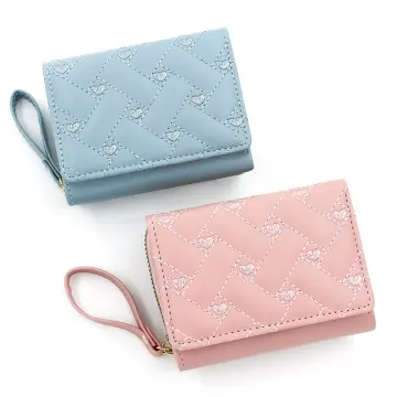 Embroidered Heart Wallets for Women Kawaii Cute Wallet Luxury