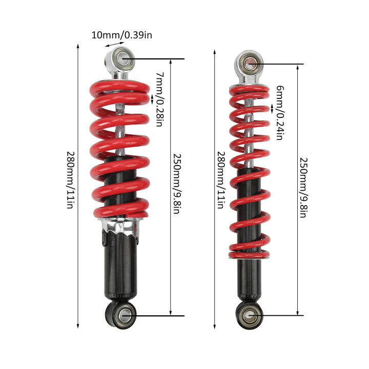 4pcs-โช้คอัพหลังช่วงล่างด้านหน้า-250-มม-ปรับได้สำหรับ-50cc-125cc-dirt-pit-bike-atv-go-kart