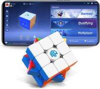 GAN 356 I 3 Stickerless Speed Cube, 3X3 Smart Cube 356 I3 Magnetic Cube การติดตามอัจฉริยะเวลาการเคลื่อนไหวขั้นตอนพร้อม CubeStation App Cube Puzzle ของเล่นหุ่นยนต์ไม่รวม