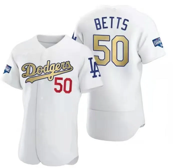 ◊❧ Dodgers jersey Dodgers 7 URAS baseball uniform 5 10 50 7 35 24BRYANT  Gold Champion Edition