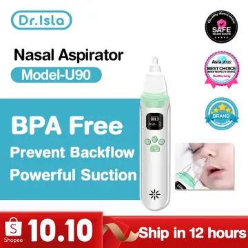 Dr.isla New Electric Baby Nasal Aspirator Electric Nose Cleaner Sniffling  Equipment Safe Hygienic Nose Snot Cleaner For Newborns