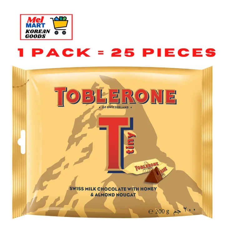 Toblerone Mini Tiny Swiss Milk Chocolates 200g 25pcs | Lazada PH