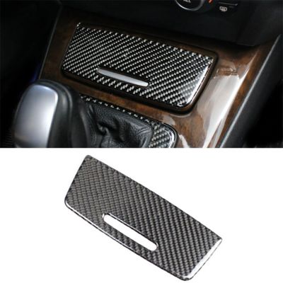 Car Styling Carbon Fiber Cigarette Lighter Panel Trim Cover For BMW 3 Series E90 E92 E93 2005-2012