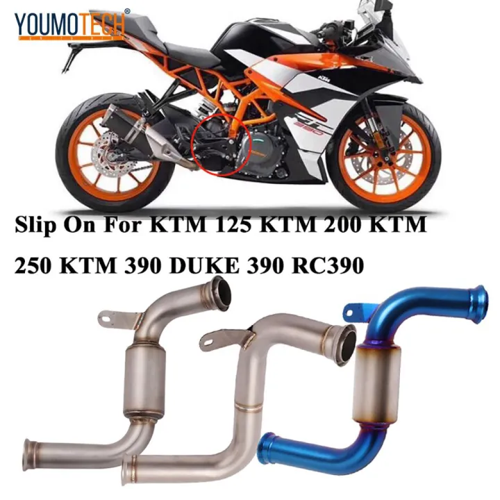 Slip On For Ktm Duke 390 2017-2021 Duke 250 200 Duke 125 2017-2021 Rc390  Rc200 Rc125 51Mm Motorcycle Exhaust Escape Modified Middle Connect Link  Pipe Slip-On Elbow Tube Pipe 390Duke Duke390 | Lazada Ph