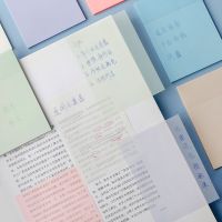 50 Sheets Waterproof PET Transparent Memo Sticky Note Paper Daily To Do It Check List Paperlaria School Stationery