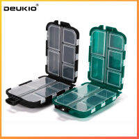 DEUKIO ภาชนะบรรจุปลาแบบพกพากล่องเก็บอเนกประสงค์ตกปลาแก้ปัญหากล่องเครื่องมือที่มีน้ำหนักเบากล่องเก็บแบบพกพา