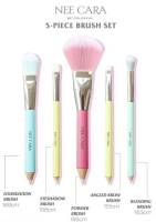 Nee Cara 5 pcs Brush Set #N915: neecara นีคาร่า ชุด เซต แปรงแต่งหน้า x 1 ชิ้น