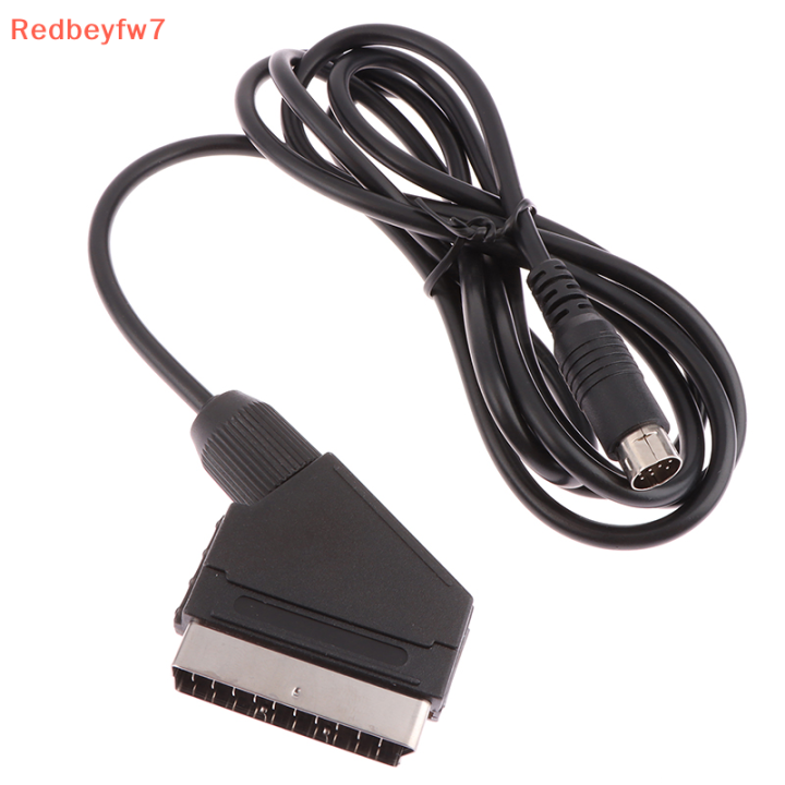 re-สายวิดีโอ1-8ม-5-9ft-scart-เคเบิล-rgb-สายเชื่อม20พินสำหรับ-sega-สำหรับคอนโซลเกมดาวเสาร์