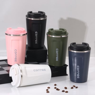 304 European style Stainless Steel Coffee Mug Leak-Proof Thermos Travel Thermal Cup Vacuum Flask Vehicle Portable Cups