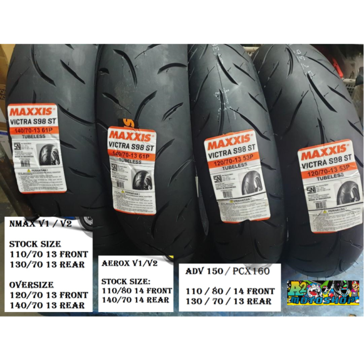 Maxxis Victra S98 ST Tires For NMAX AEROX ADV 150 160 PCX 160 XMAX ...