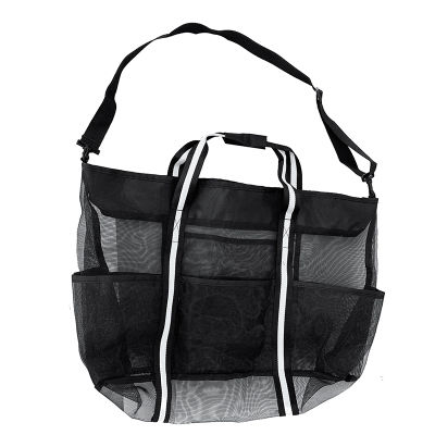 Summer Mesh Beach Bag for Towels Mesh Durable Travel Handbag Toys Organizer Waterproof Underwear Swimming Storage Bag