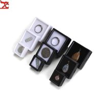 Wholesale Loose Diamond Gemstone Storage Collection Display Box Top Glass Beads Organizer Show Case Square Gems Holder Container