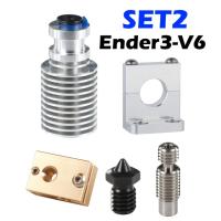 Mellow ชุดหัวฉีดเครื่องอัดรีดแหล่งความร้อนหัวเจ3 V6โลหะทั้งหมดสำหรับ Aquila Ender 5 Hotend ชิ้นส่วนเครื่องพิมพ์3d