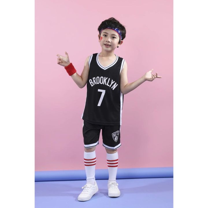 nba-brooklyn-nets-kyrie-irving-kevin-durant-jersey-kids-basketball-clothing-suits