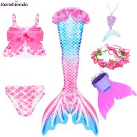 【CC】 Kids Tail Costume Children Swimsuit Fantasy Beach Can Add Monofin Fin