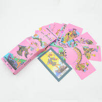 12X7 ซม. PVC สีสัน Tarot Hot Stamping กันน้ำสวมใส่หมากรุกการ์ดเกมการ์ด Divination คู่มือ-Sediue