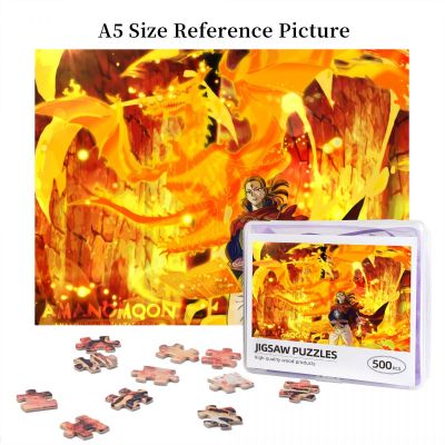 Fuegoleon Vermillion Black Clover Wooden Jigsaw Puzzle 500 Pieces Educational Toy Painting Art Decor Decompression toys 500pcs