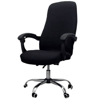 One-Piece Office Armrest Seat Cover Rotating Elastic Chair Cover Computer Armchair Protective(Only Seat Cover)