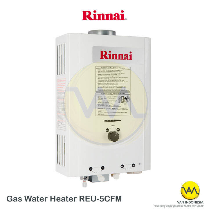 Gas Water Heater REU 5 CFM Rinnai Lazada Indonesia