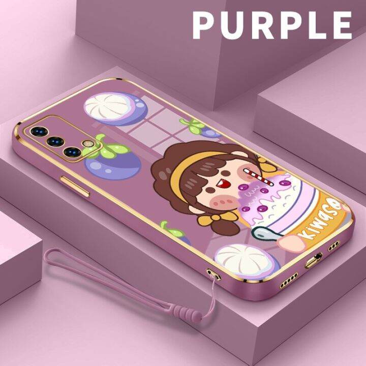 For Redmi 9a 9c 9t 10 10c Note 9s Note 9 Pro Note 10 Note 10s Note 11 Note 11s Fruit Girl 6d