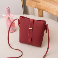 5 Colors Womens Mobile Phone Bag Crossbody Bucket Wallet Simple Fashion Solid Color Mini Matte Leather Purse Handbag